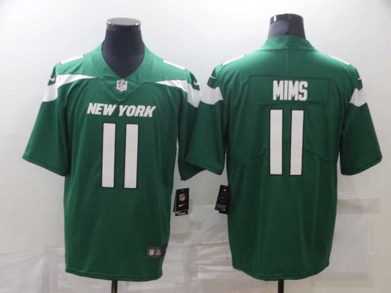 Men New York Jets 11 Mims Green Nike Limited Vapor Untouchable NFL Jerseys